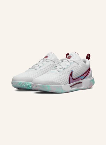 Nike Tennis shoes COURT ZOOM PRO, Color: WHITE/ PINK/ TURQUOISE (Image 1)