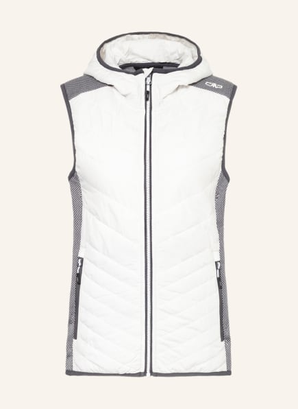 CMP Hybrid quilted vest, Color: WHITE (Image 1)