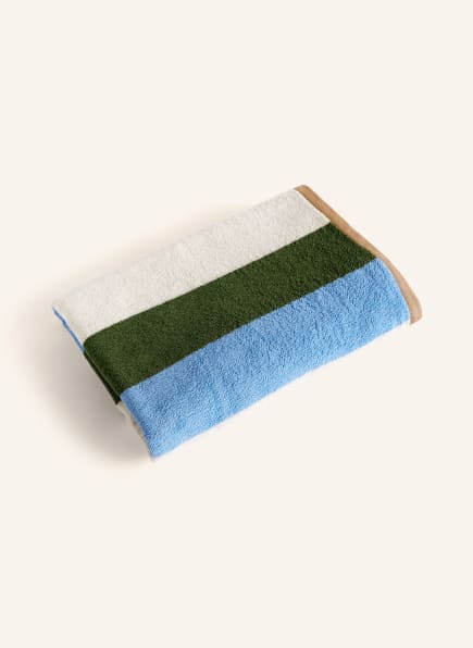 HAY Bath towel TRIO, Color: CREAM/ LIGHT BLUE/ GREEN (Image 1)
