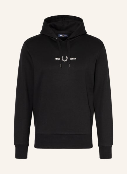 FRED PERRY Hoodie  , Color: BLACK (Image 1)