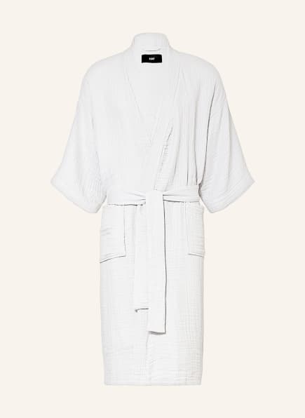 HAY Unisex bathrobe with 3/4 sleeves, Color: LIGHT GRAY (Image 1)