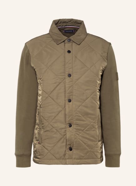 TOMMY HILFIGER Jacket in mixed materials, Color: OLIVE (Image 1)