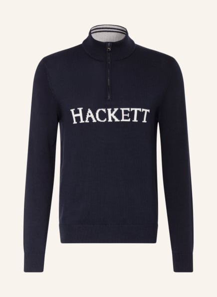 HACKETT LONDON Half-zip sweater in dark 