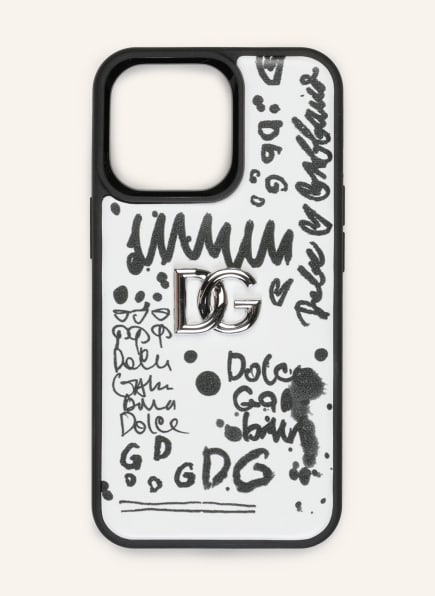DOLCE & GABBANA Smartphone case, Color: BLACK/ WHITE (Image 1)