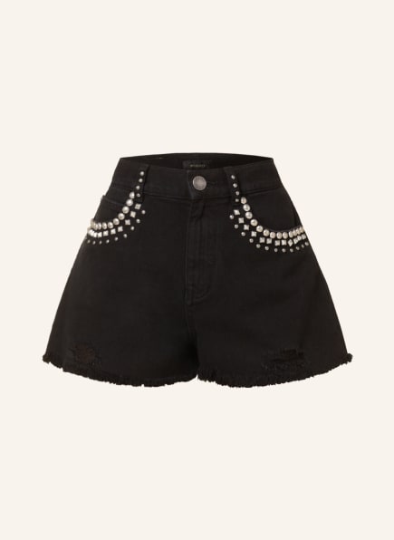 PINKO Jean sshorts GINA with rivets, Color: BLACK (Image 1)