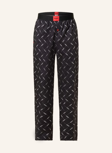 HUGO Pajama pants HERO, Color: BLACK/ WHITE (Image 1)
