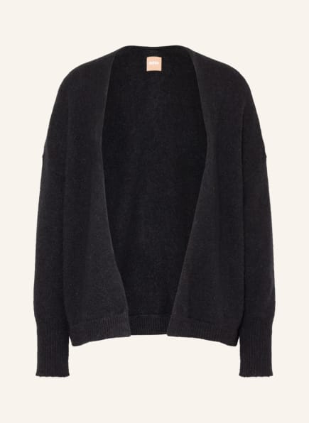 BOSS Knit cardigan FALESCAN with alpaca, Color: BLACK (Image 1)