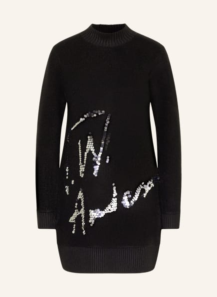JW ANDERSON Knit dress with sequins, Color: BLACK (Image 1)
