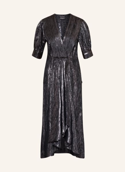 SCOTCH & SODA Kleid in Wickeloptik mit Glitzergarn, Farbe: SCHWARZ (Bild 1)