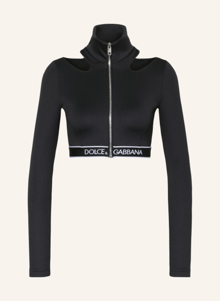 DOLCE & GABBANA Cropped jacket, Color: BLACK (Image 1)