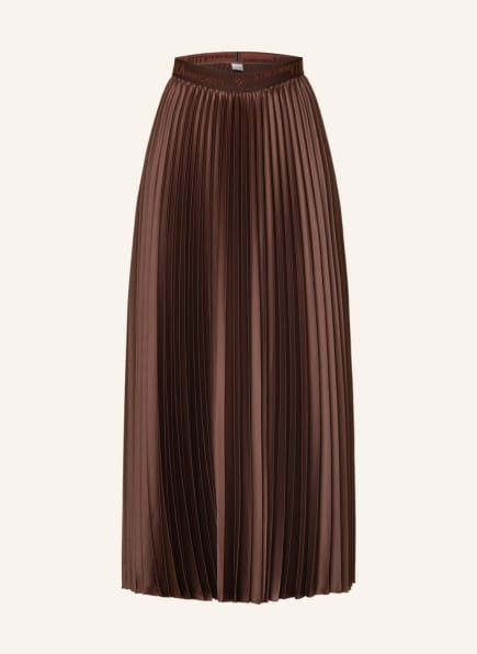 MARELLA Pleated skirt DOMINO, Color: DARK BROWN (Image 1)