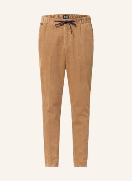 SCOTCH & SODA Corduroy trousers WARREN in jogger style regular straight fit, Color: COGNAC (Image 1)