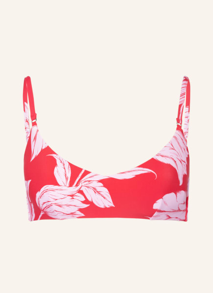 SEAFOLLY Bralette bikini top FLEUR DE BLOOM , Color: RED/ LIGHT PINK (Image 1)