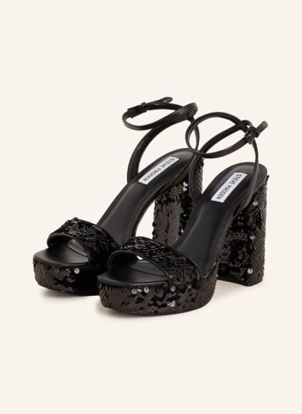 STEVE MADDEN Platform-sandals LESSA with sequins, Color: BLACK (Image 1)