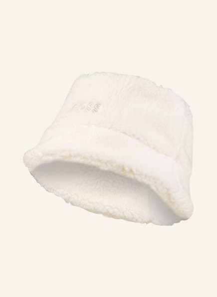 BOSS Bucket hat ZATEDDY in faux fur, Color: ECRU (Image 1)