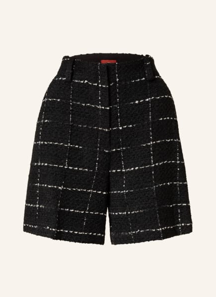 HUGO Tweed shorts HATISI, Color: BLACK/ WHITE (Image 1)