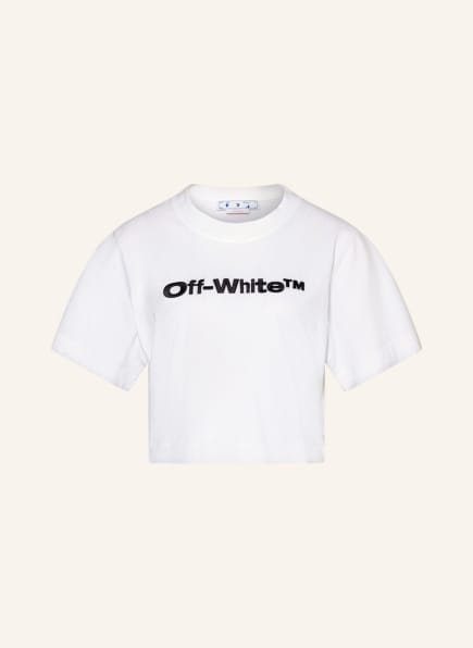 Off-White Cropped-Shirt, Farbe: WEISS (Bild 1)