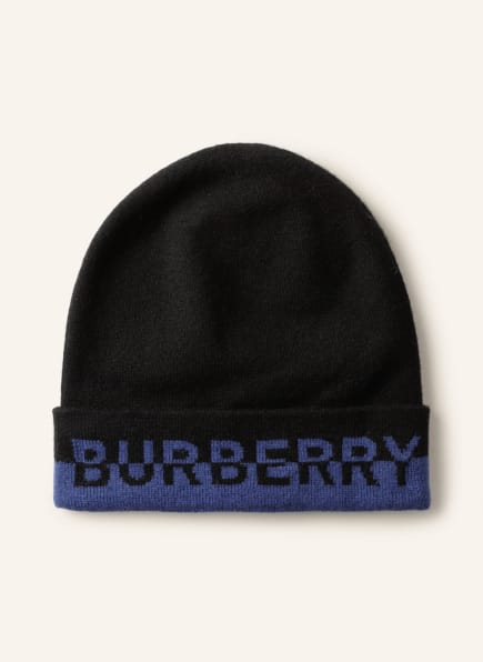 BURBERRY Cashmere-Mütze , Farbe: BLAU/ SCHWARZ (Bild 1)