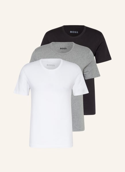 BOSS 3er-Pack T-Shirts, Farbe: SCHWARZ/ WEISS/ GRAU (Bild 1)