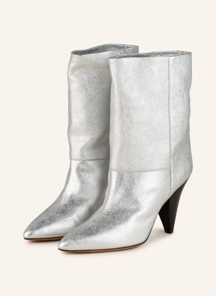 ISABEL MARANT Ankle boots LOCKY, Color: SILVER (Image 1)