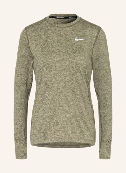 Nike Running shirt DRI-FIT, Color: LIGHT GREEN/ DARK GREEN (Image 1)