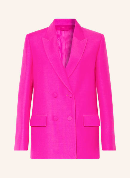 VALENTINO Oversized blazer with silk, Color: PINK (Image 1)