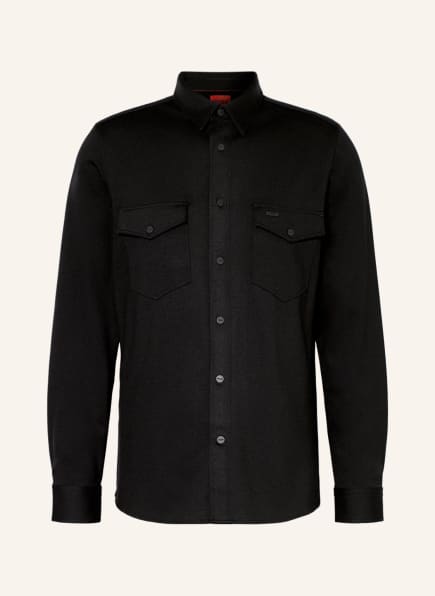 HUGO Shirt EPAZ straight fit, Color: BLACK (Image 1)