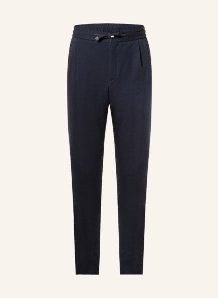 LARDINI Suit trousers in jogger style slim fit, Color: DARK BLUE (Image 1)