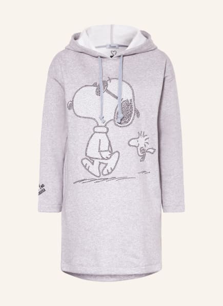 Princess GOES HOLLYWOOD Sweatkleid mit Schmucksteinen, Farbe: GRAU/ WEISS/ SCHWARZ (Bild 1)