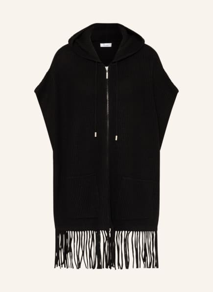 Princess GOES HOLLYWOOD Poncho aus Merinowolle , Farbe: SCHWARZ (Bild 1)