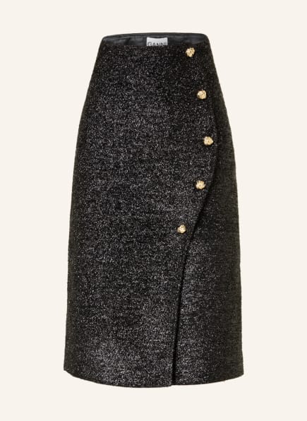 GANNI Skirt, Color: BLACK (Image 1)