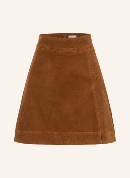FABIENNE CHAPOT Corduroy skirt VIVIAN, Color: COGNAC (Image 1)