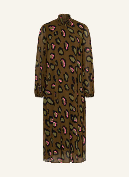 ESSENTIEL ANTWERP Kleid CONNIE, Farbe: KHAKI/ OLIV/ NEONPINK (Bild 1)