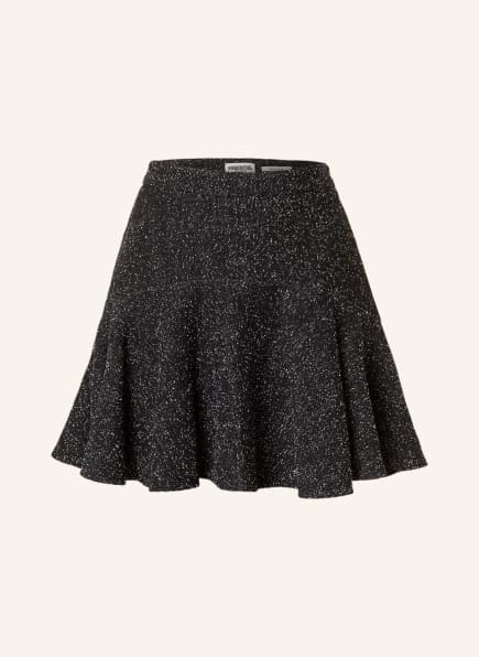 ESSENTIEL ANTWERP Skirt CHINESE with frills, Color: BLACK/ ECRU (Image 1)