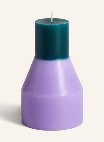HAY Candle PILLAR, Color: LIGHT PURPLE/ TEAL (Image 1)