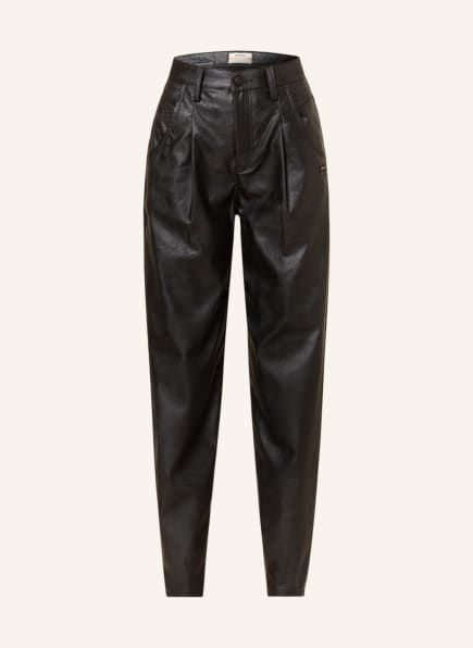 GANG Trousers SILVIA in leather look, Color: BLACK (Image 1)