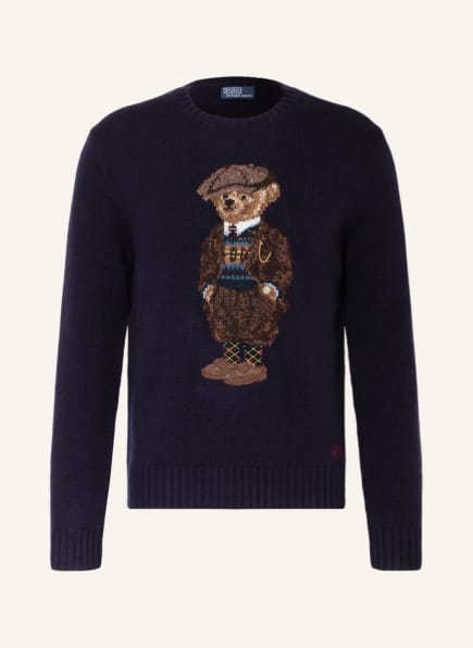 POLO RALPH LAUREN Sweater, Color: DARK BLUE/ BROWN/ CAMEL (Image 1)