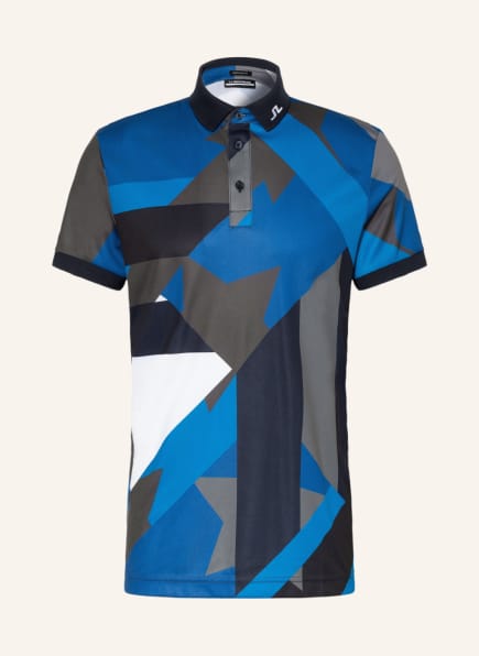 J.LINDEBERG Performance polo shirt, Color: BLUE/ KHAKI/ DARK BLUE (Image 1)