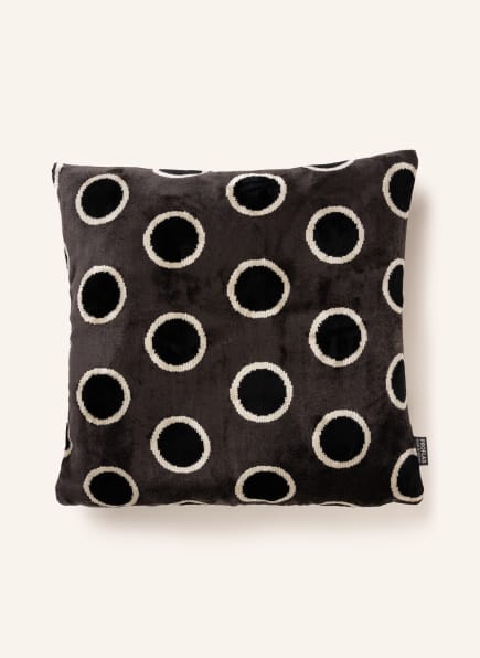 PROFLAX Velvet decorative cushion cover JUMA, Color: BLACK/ WHITE (Image 1)