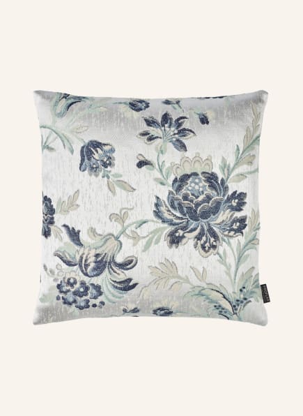 PROFLAX Decorative cushion cover NOBEL, Color: ECRU/ LIGHT GREEN/ DARK BLUE (Image 1)