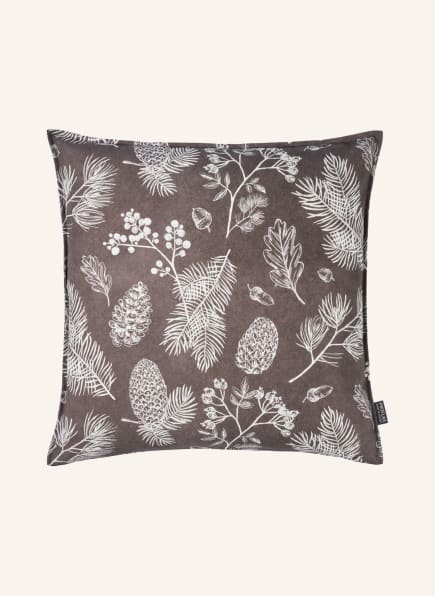 PROFLAX Decorative cushion cover TORDAL, Color: DARK BROWN/ WHITE (Image 1)