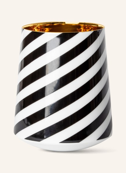 SIEGER by FÜRSTENBERG Wine goblet BLACK CURL, Color: WHITE/ BLACK/ GOLD (Image 1)