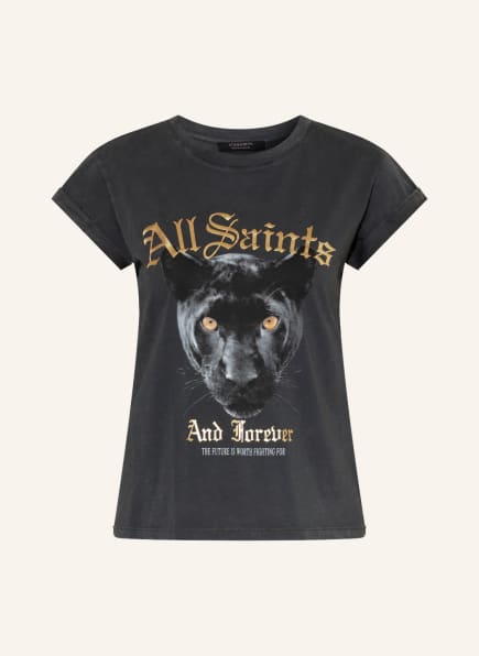 ALL SAINTS T-Shirt GEMINOS ANNA, Farbe: DUNKELGRAU/ GOLD (Bild 1)