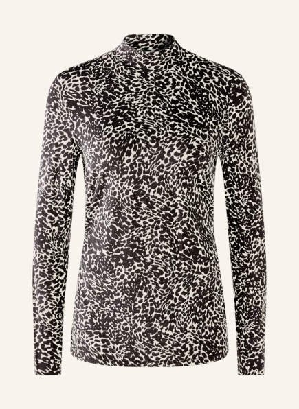 oui Long sleeve shirt, Color: BLACK/ WHITE (Image 1)
