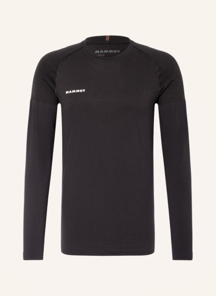 MAMMUT Long sleeve shirt TRIFT with merino wool, Color: BLACK (Image 1)