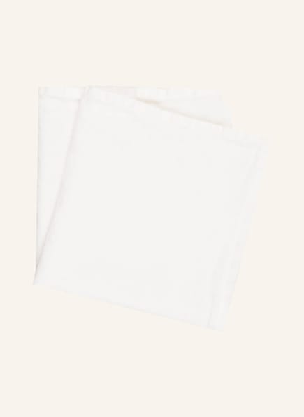 pichler Set of 2 cloth napkins LISKA made of linen, Color: WHITE (Image 1)
