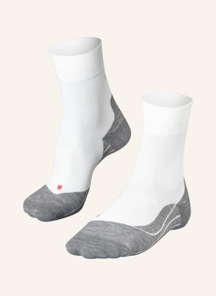 FALKE Running socks RU4, Color: WHITE/ GRAY (Image 1)