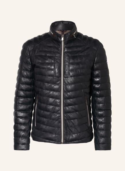 MILESTONE Leather jacket MS-MALIK with SORONA®AURA insulation in dark ...