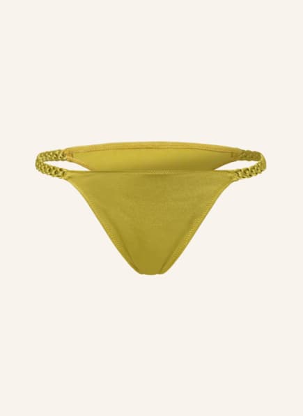watercult Triangle bikini bottoms MAKRAMÉ LOVE , Color: GREEN (Image 1)