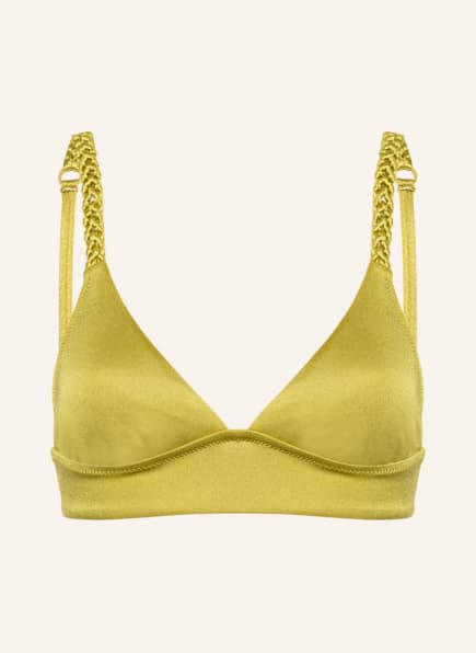 watercult Bralette-Bikini top MAKRAMÉ LOVE, Color: GREEN (Image 1)